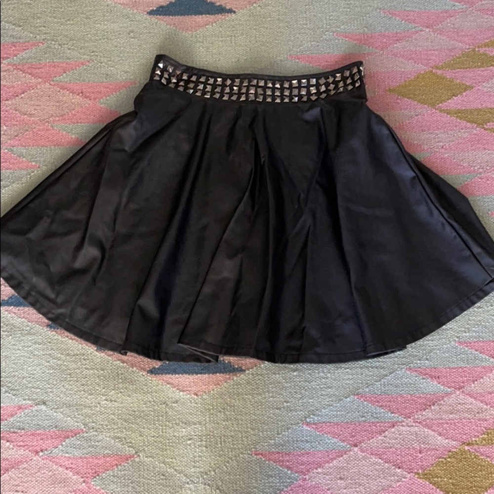Studded skater skirt